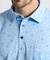 マンシングウェア MUNSINGWEAR 高通気 Sunscreen NIR フットプリント総柄台衿付き半袖ポロシャツ