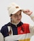 マンシングウェア MUNSINGWEAR ウール混つば付きニットキャップ
