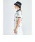 マンシングウェア MUNSINGWEAR Sunscreen NIRジャカード×ペンギン総柄プリント半袖シャツ
