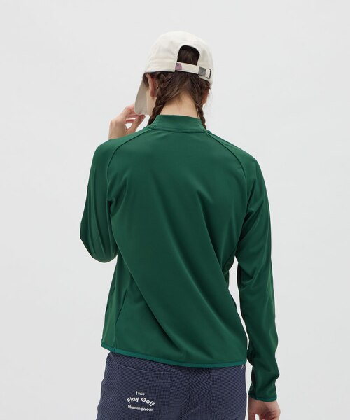 マンシングウェア MUNSINGWEAR ロゴモックネック長袖シャツ｜デサント