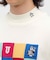 ブロッキングインターシャクルーネックセーター