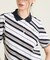 マンシングウェア MUNSINGWEAR 吸汗速乾 バイアスストライプ裾リブ半袖ポロシャツ