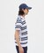 マンシングウェア MUNSINGWEAR 吸汗速乾先染めボーダー半袖ポロシャツ