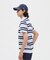 マンシングウェア MUNSINGWEAR 吸汗速乾先染めボーダー半袖ポロシャツ