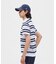 マンシングウェア MUNSINGWEAR 吸汗速乾先染めボーダー半袖ポロシャツ