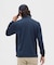 マンシングウェア MUNSINGWEAR HEAT NAVI ボーダー台衿付き長袖ポロシャツ