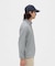 マンシングウェア MUNSINGWEAR HEAT NAVI ボーダー台衿付き長袖ポロシャツ