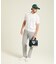 マンシングウェア MUNSINGWEAR 吸汗ロゴジャガード半袖ポロシャツ