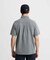 マンシングウェア MUNSINGWEAR シアサッカーストライプ台襟付き半袖ポロシャツ