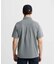マンシングウェア MUNSINGWEAR シアサッカーストライプ台襟付き半袖ポロシャツ