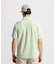 マンシングウェア MUNSINGWEAR シアサッカーストライプ台襟付き半袖ポロシャツ