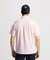 マンシングウェア MUNSINGWEAR シアサッカーストライプ台襟付き半袖ポロシャツ