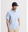 マンシングウェア MUNSINGWEAR シアサッカーストライプ台襟付き半袖ポロシャツ