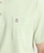 マンシングウェア MUNSINGWEAR シアサッカーストライプ台襟付き半袖ポロシャツ