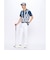 ルコックスポルティフ ゴルフ le coq sportif golf シアサッカーロングパンツ