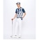 ルコックスポルティフ ゴルフ le coq sportif golf シアサッカーロングパンツ