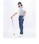 ルコックスポルティフ ゴルフ le coq sportif golf シアサッカーロングパンツ