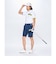 ルコックスポルティフ ゴルフ le coq sportif golf ストライプ柄ハーフパンツ