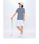 ルコックスポルティフ ゴルフ le coq sportif golf ストライプ柄ハーフパンツ