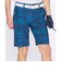 接触冷感 総柄ハーフパンツ