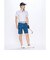 接触冷感 総柄ハーフパンツ