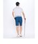接触冷感 総柄ハーフパンツ