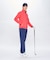 ルコックスポルティフ ゴルフ le coq sportif golf ウィンドウペン柄カットソー