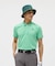 ルコックスポルティフ ゴルフ le coq sportif golf トライアングルジャガード半袖シャツ