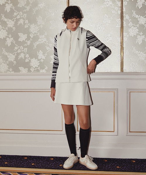 ランバン スポール LANVIN SPORT ダンボールニットAラインスカート【UV