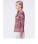 ランバン スポール LANVIN SPORT グラフィカルボーダー長袖シャツ【保温／UV】