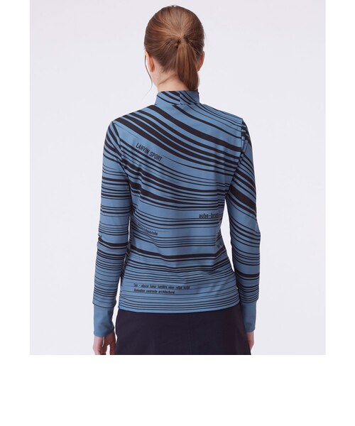 ランバン スポール LANVIN SPORT グラフィカルボーダー長袖シャツ