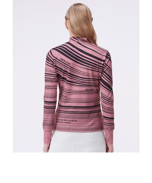 ランバン スポール LANVIN SPORT グラフィカルボーダー長袖シャツ