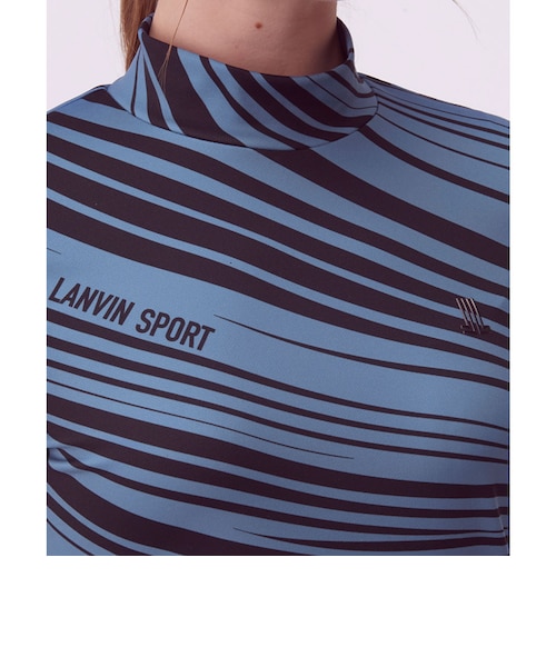 ランバン スポール LANVIN SPORT グラフィカルボーダー長袖シャツ