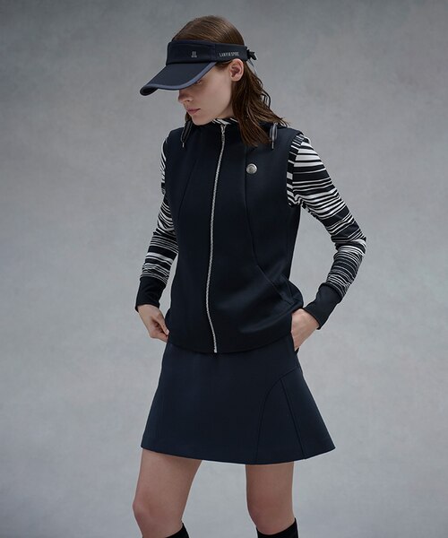 ランバン スポール LANVIN SPORT グラフィカルボーダー長袖シャツ
