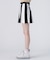 ボーダーデザインAラインスカート(総丈43cm)