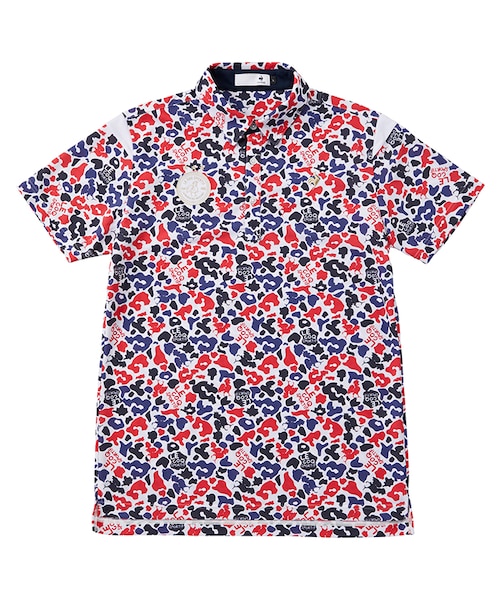 ニワトリアート柄半袖シャツ｜ルコック マンシングウェアの