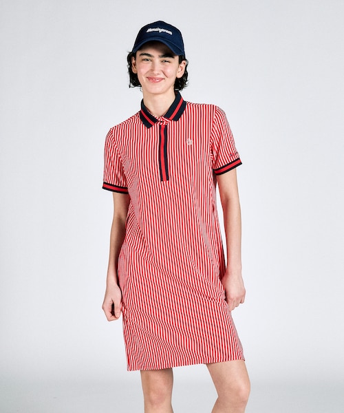SEASON COLLECTION」SUNSCREENストライプジャカードワンピース