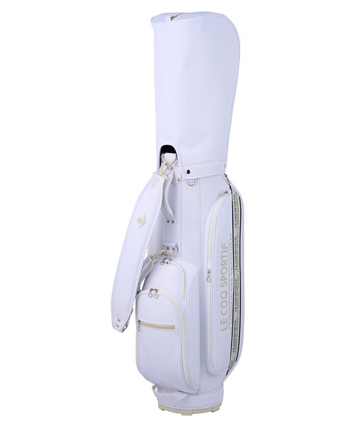 【ルコックスポルティフ　ゴルフキャディバッグ】ホワイト le coq sportif GOLF 公式 ルコックスポルティフ ゴルフ WEB限定