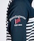 『SEASON COLLECTION』SUNSCREEN吸汗速乾鹿の子ボーダーハーフジップ長袖シャツ