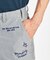 『SEASON』ウエストフリーシアサッカーストライプ飛び刺繍ハーフパンツ