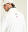 マンシングウェア MUNSINGWEAR 国旗ジャガードスタンドジップカットソー