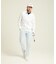 マンシングウェア MUNSINGWEAR 国旗ジャガードスタンドジップカットソー