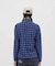 マンシングウェア MUNSINGWEAR ブロックチェック柄プリント長袖ポロシャツ