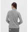 マンシングウェア MUNSINGWEAR ブロックチェック柄プリント長袖ポロシャツ