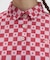 マンシングウェア MUNSINGWEAR ブロックチェック柄プリント長袖ポロシャツ
