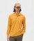 マンシングウェア MUNSINGWEAR ロゴ総柄プリント長袖ポロシャツ