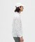 マンシングウェア MUNSINGWEAR ロゴ総柄プリント長袖ポロシャツ