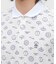 マンシングウェア MUNSINGWEAR ロゴ総柄プリント長袖ポロシャツ