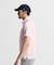 マンシングウェア MUNSINGWEAR ハウンドトゥース柄台衿付き半袖ポロシャツ