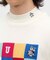ブロッキングインターシャクルーネックセーター